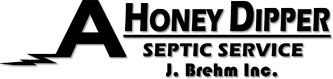 A HoneyDipper Septic Service logo